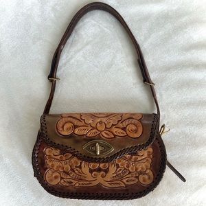 Western leather purse